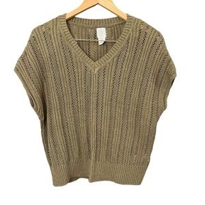 Joie - NWT - Women’s Sleeveless V-Neck Sweater - Green - Small